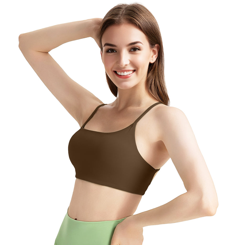 Cross-Back Padded Sports Bra