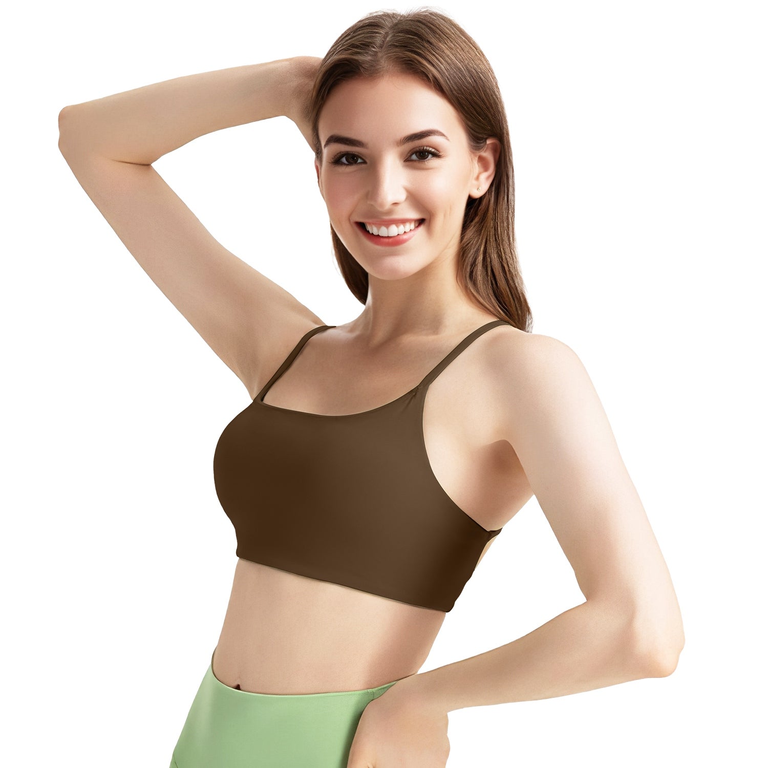 Cross-Back Padded Sports Bra