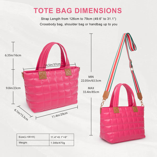 Quilted Puffer Tote Bag product image