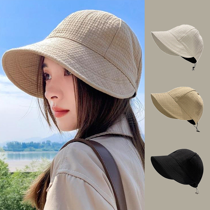 Waffle-Texture Sun Hat