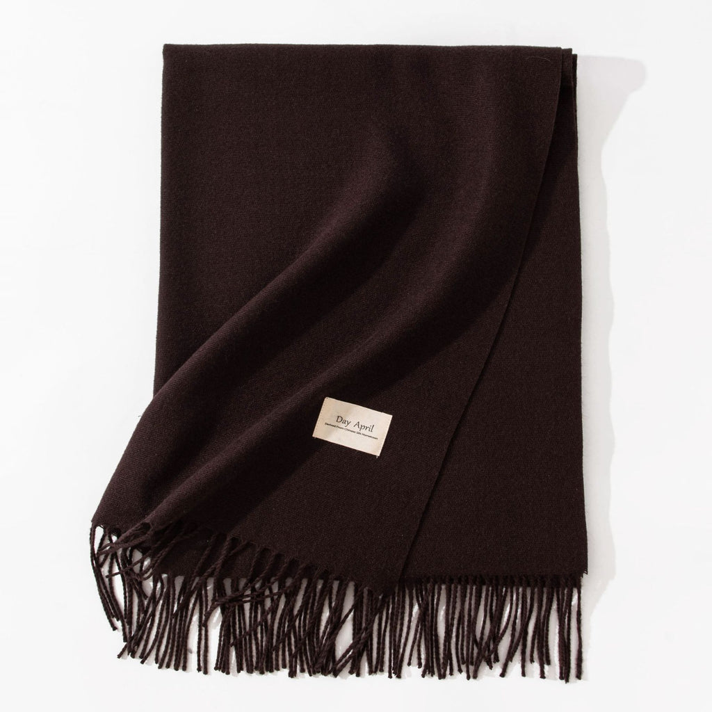 Cashmere-Feel Tassel Scarf