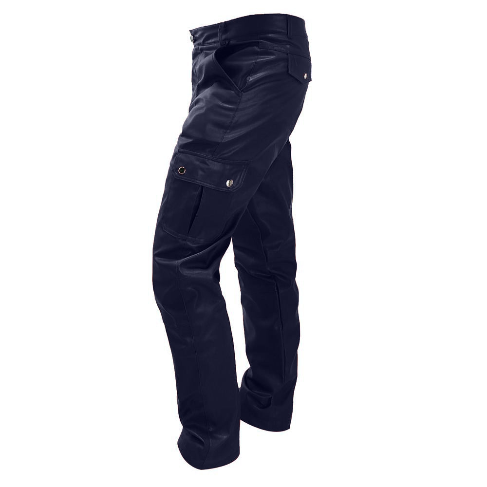 Faux-Leather Straight-Leg Pants product image