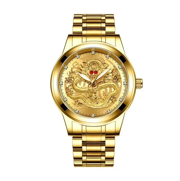 Gold Stainless-Steel Quartz Watch product image