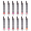 12 Color Lip Liner Pencil Set, High Pigmented Natural Lip Makeup Vegan Soft Pencils Longwear Ultra Fine Lip Liners