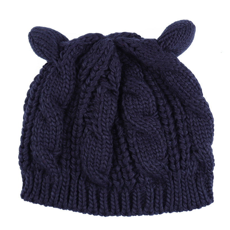 3D Cat-Ear Knit Beanie
