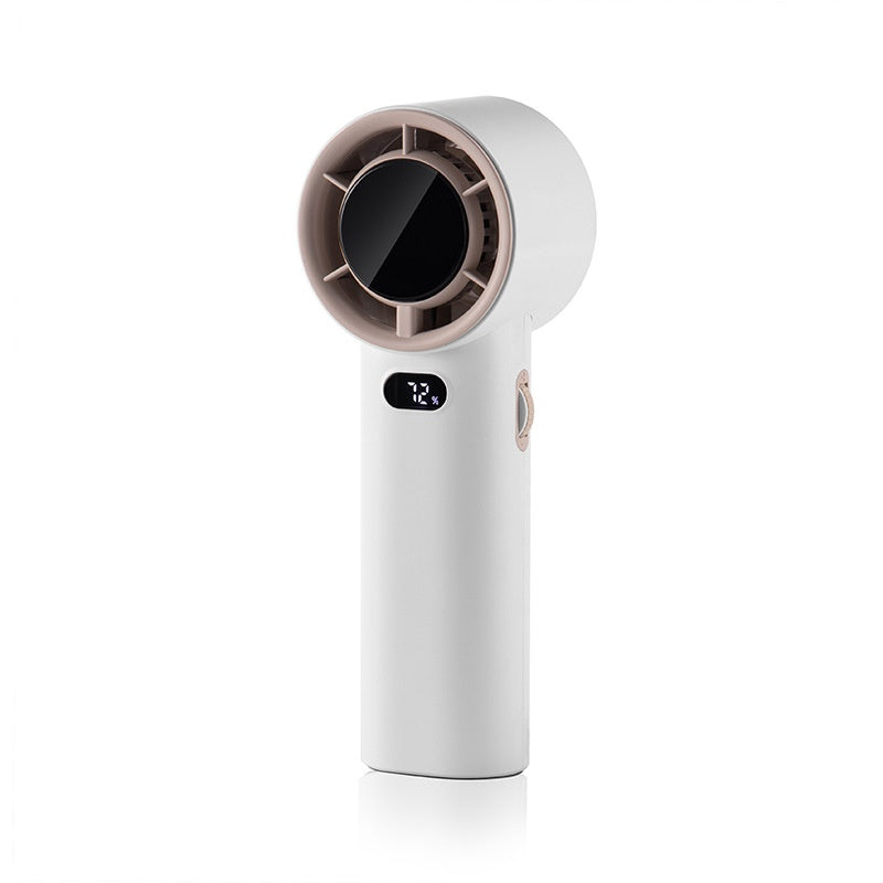Refrigeration Handheld Turbo Fan Mini Portable Hand Fan, USB Rechargeable Personal Fan, Small Pocket Fan