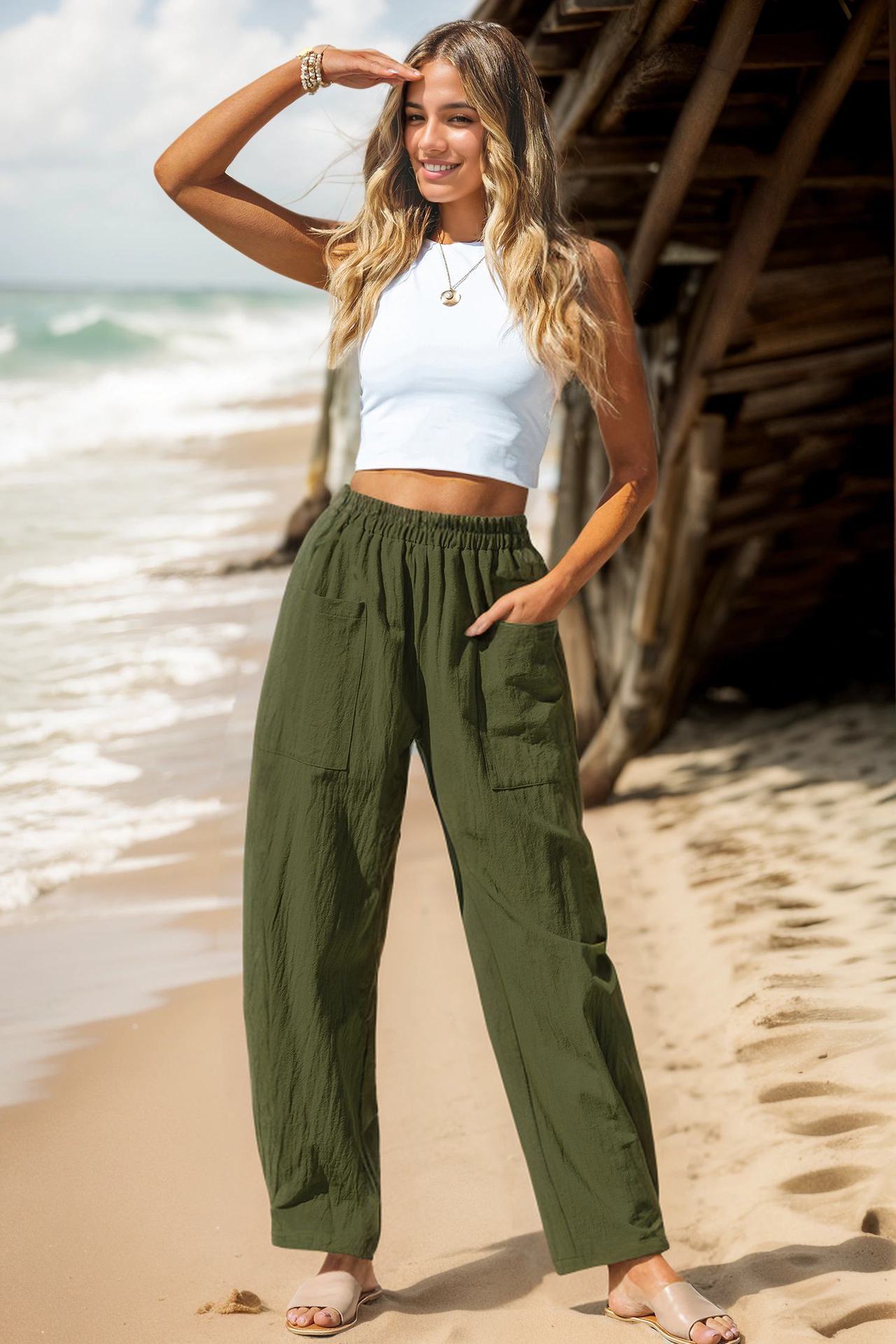 Cotton-Linen Vacation Pants