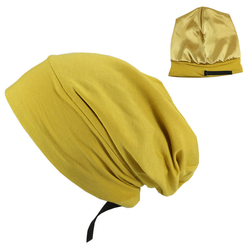 Adjustable Satin-Lined Bonnet