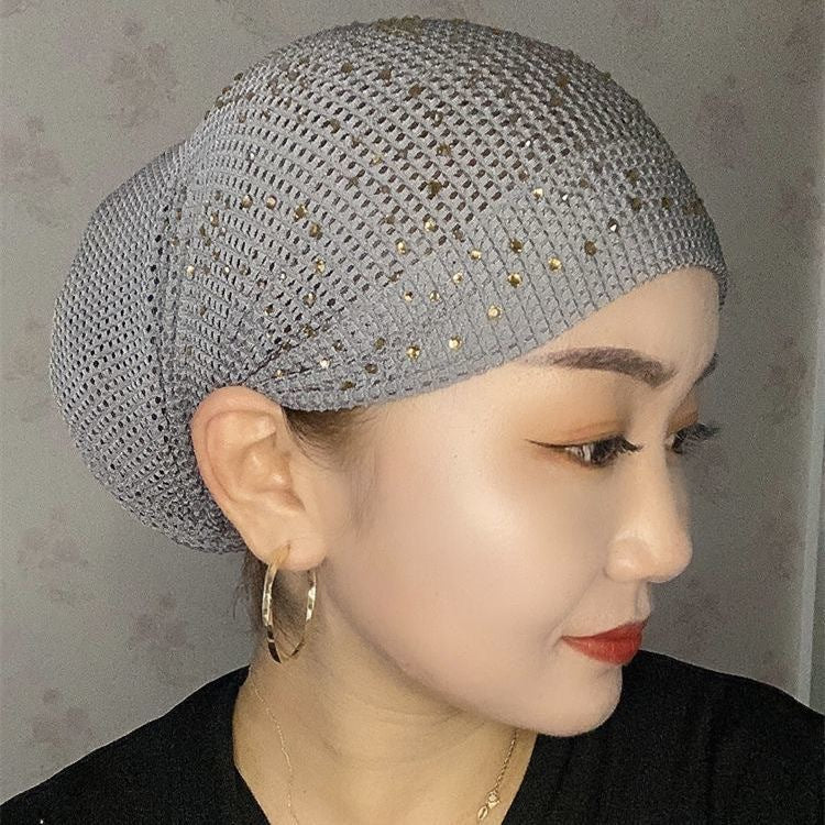 Rhinestone Lace Beanie