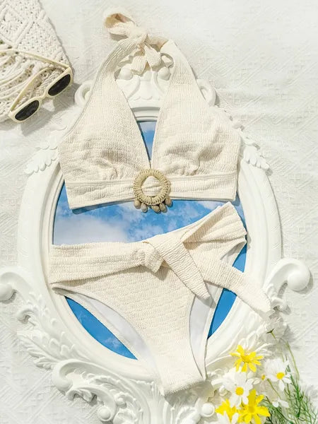 Shell-Trim White Bikini product image