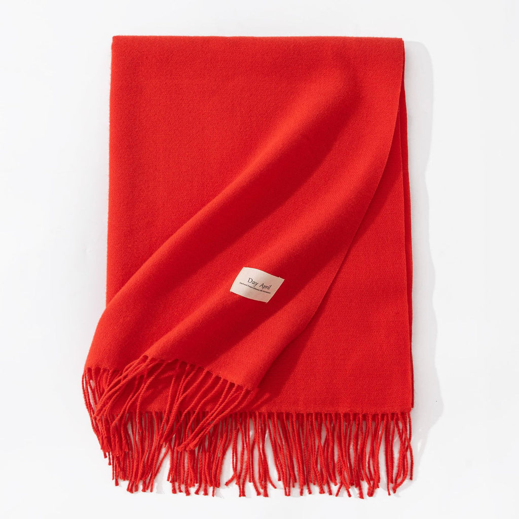 Cashmere-Feel Tassel Scarf