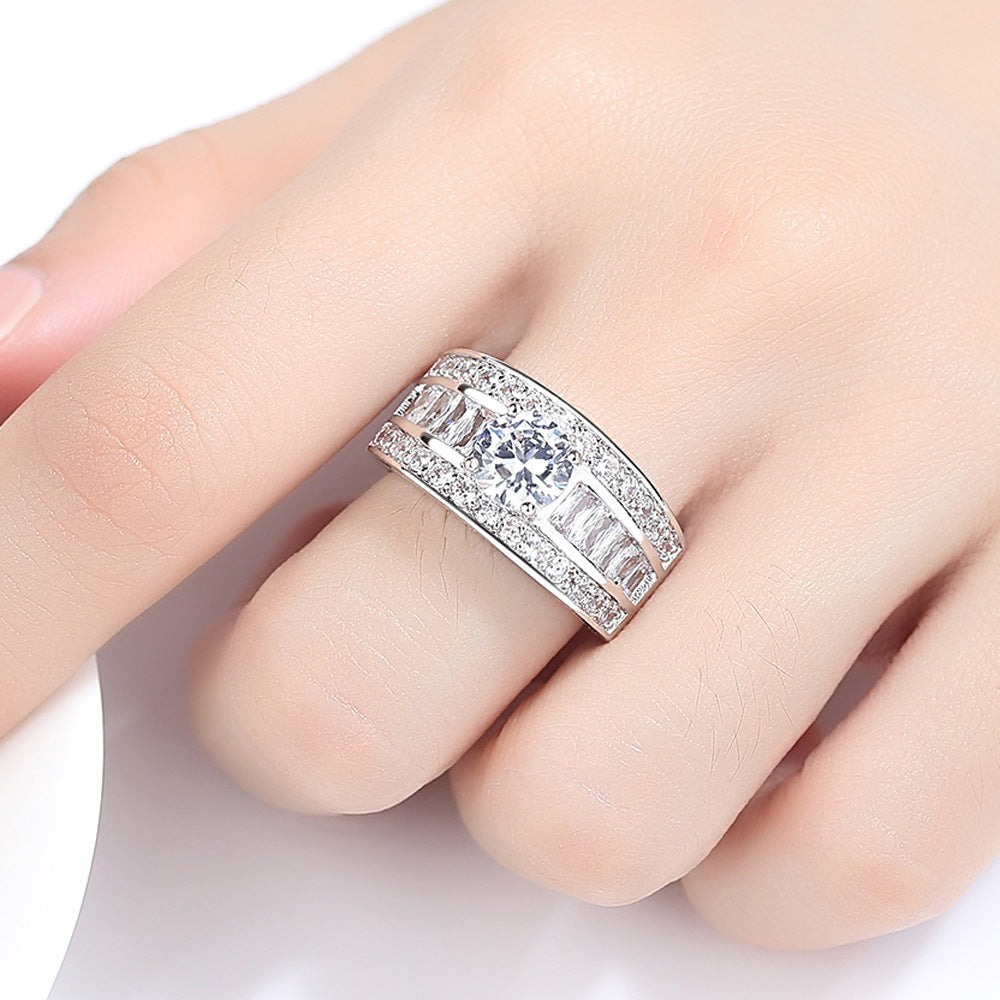 Fashion Jewellery Sumptuous Creative Trend Zircon Claw Heart Arrow Female Adjustable Size Ring Vintage Party Rings For Girls Fashion Jewellery Sumptuo