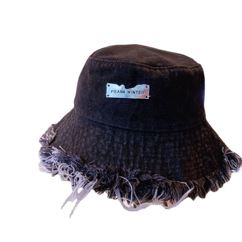 Distressed Denim Bucket Hat
