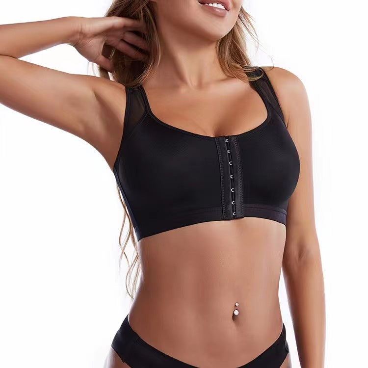 Foreign Trade Front Buckle Closed Sports Bra Plus Size