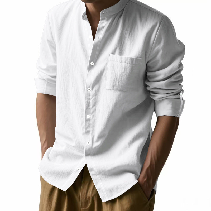 Stand-Collar Pocket Shirt product image