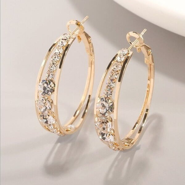 Air-Drill Mosaic Statement Earrings product image