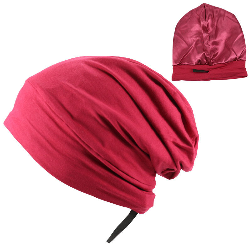 Adjustable Satin-Lined Bonnet