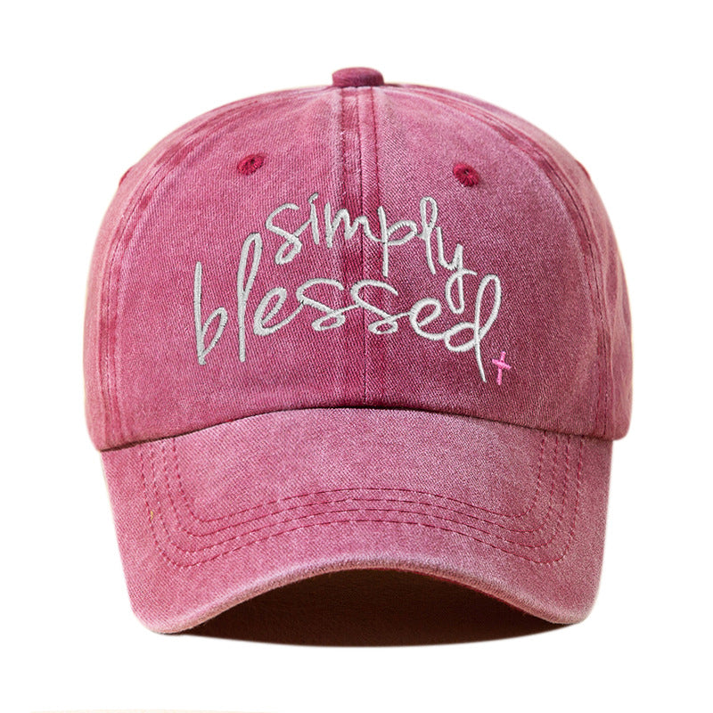 “Simply Blessed” Embroidered Cap