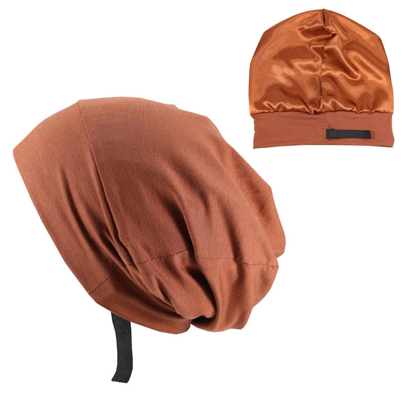 Adjustable Satin-Lined Bonnet