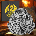 Wind And Fire Wheel DND Dice Wheel Gift Box Set, Fingertip Gyro Retro Compass Table Role Playing Game Dice, Parent Child Game, Toy Accessories Gift, M