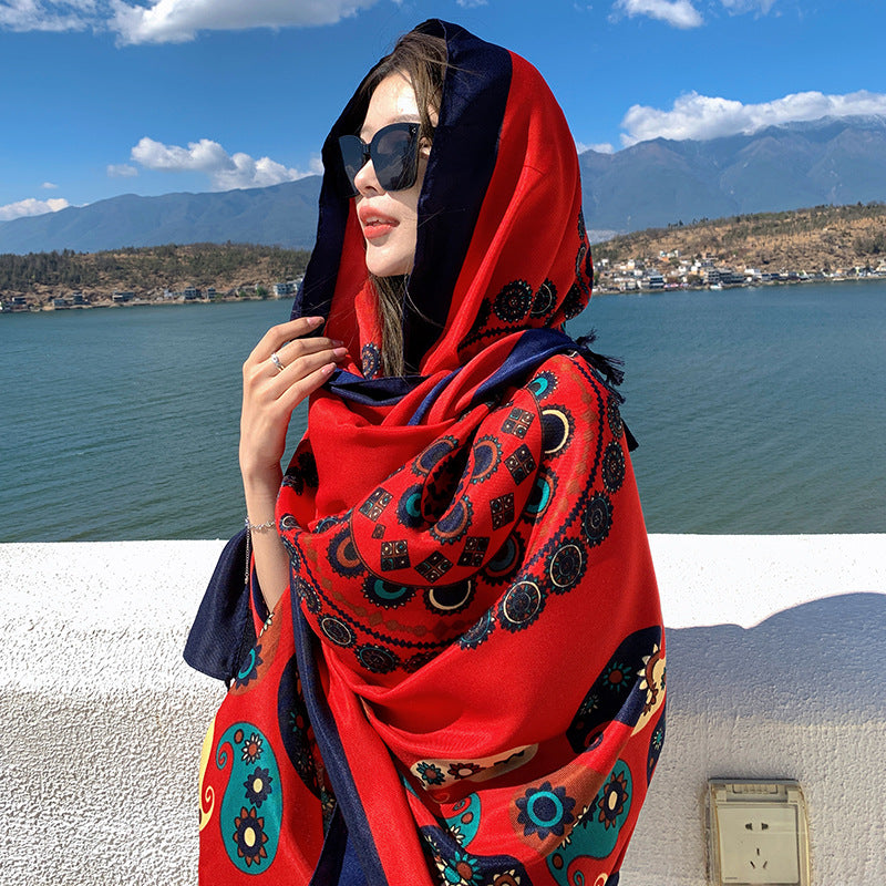 Ethnic Print Travel Scarf product image