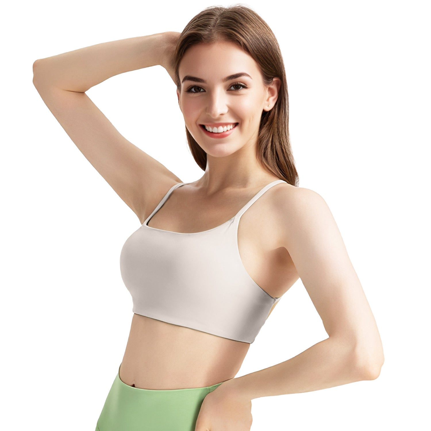Cross-Back Padded Sports Bra