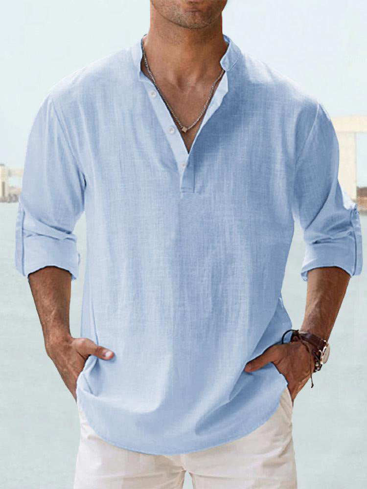 Cotton-Linen Long-Sleeve Shirt product image