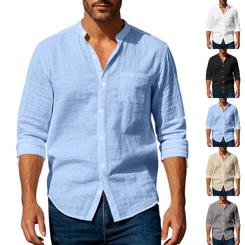 Stand-Collar Pocket Shirt product image