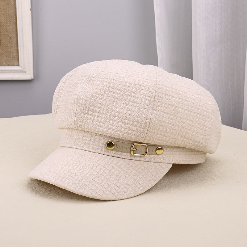 Women's Outdoor Warm Sunshade Pleated Octagonal Hat