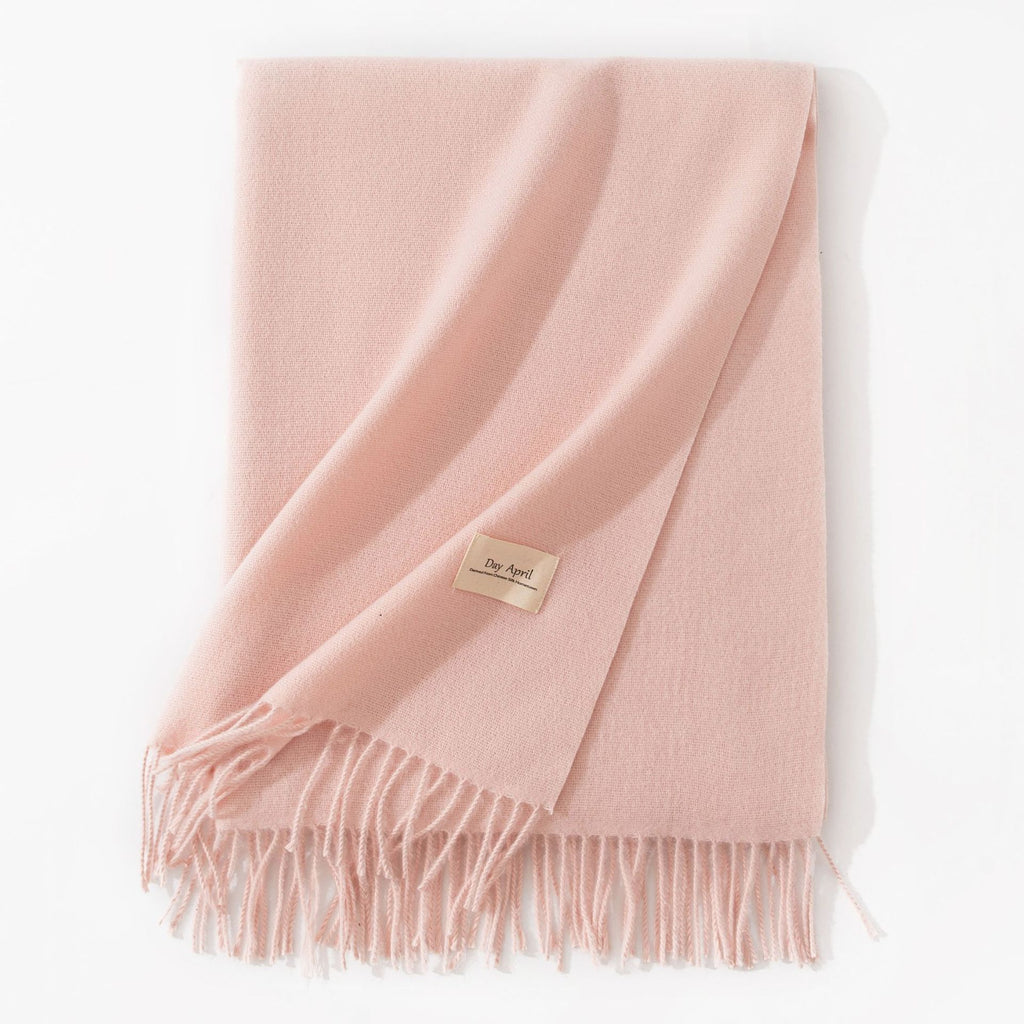 Cashmere-Feel Tassel Scarf