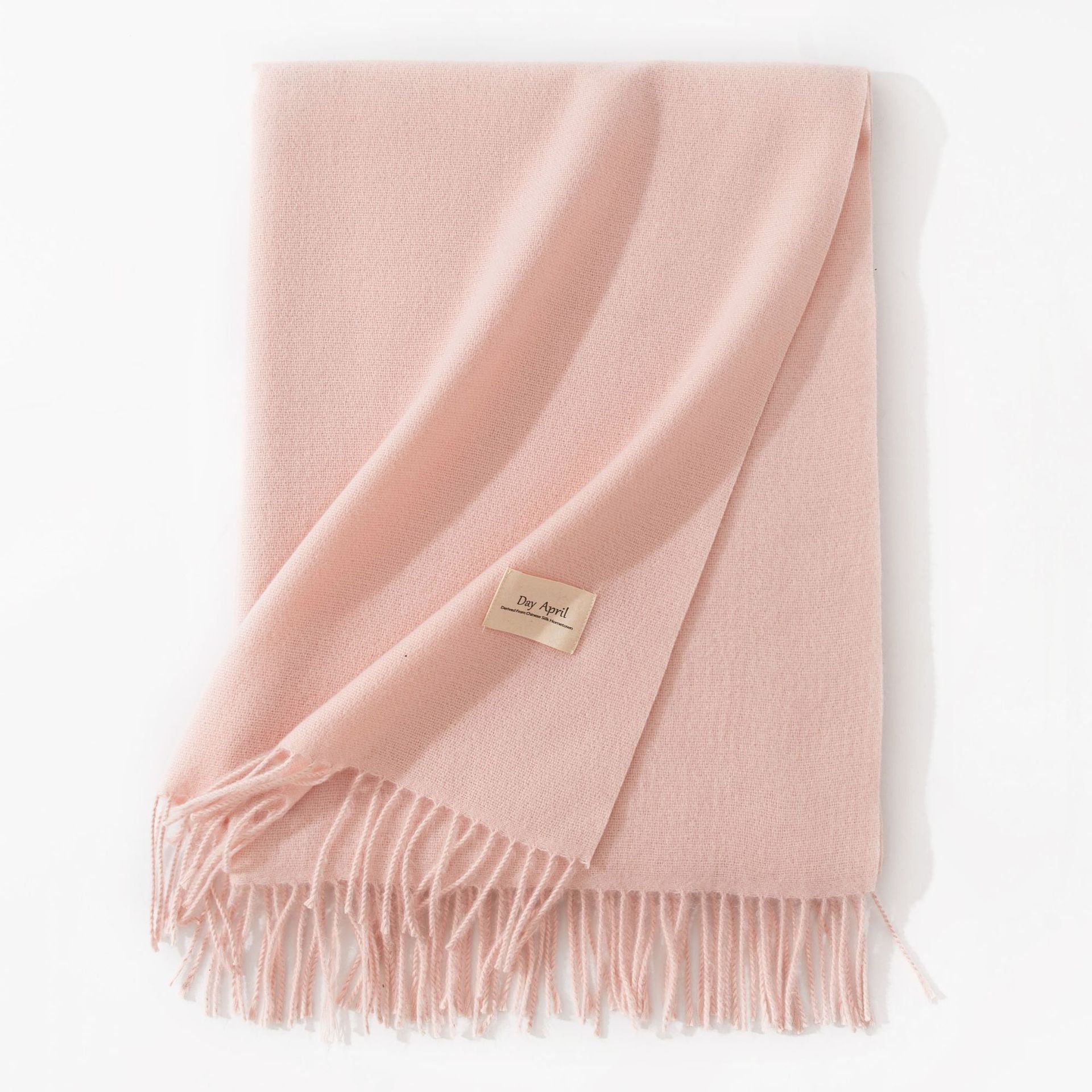 Cashmere-Feel Tassel Scarf