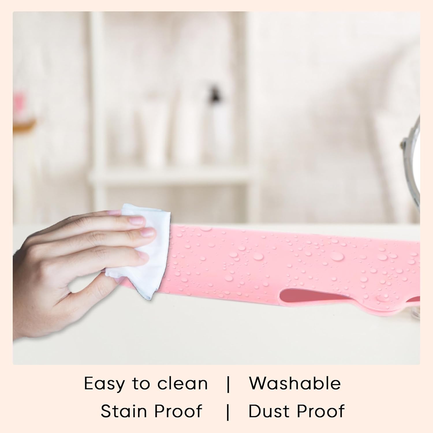 Travel Makeup Brush Holder, Beauty Blender Holder ,Silicone Make Up Brush Organizer Case With Makeup Sponge Holde,Soft & Sleek Cosmetic Pouch For Make