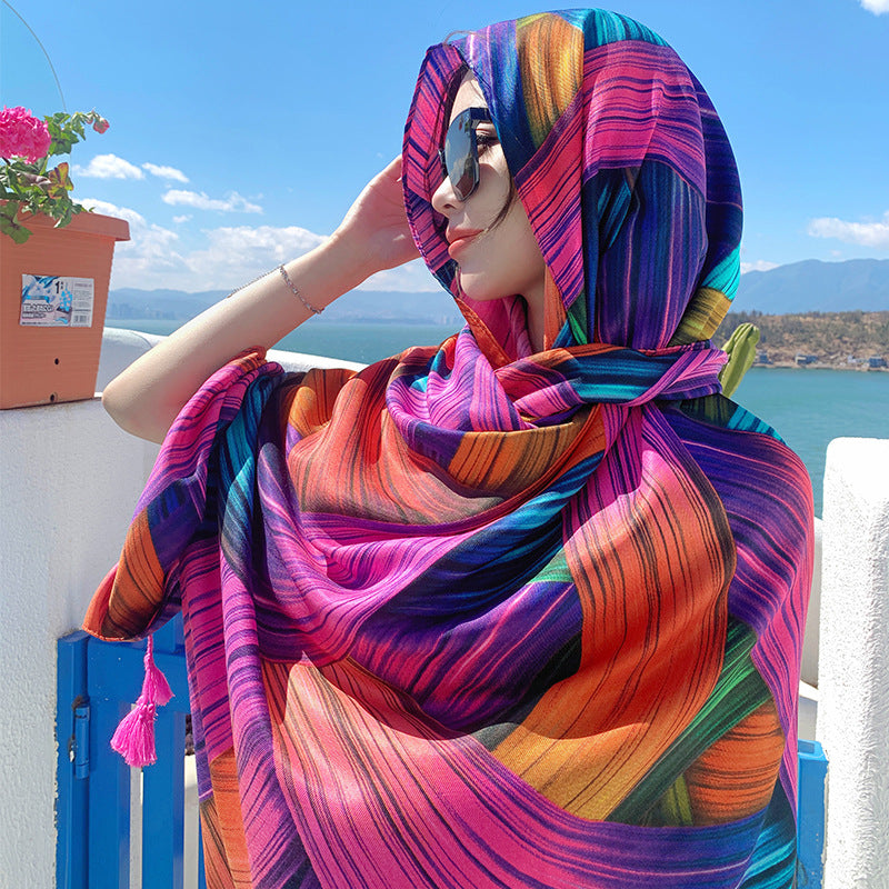 Ethnic Print Travel Scarf product image