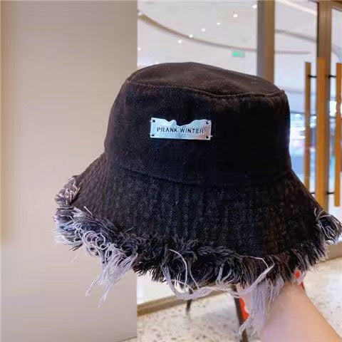 Distressed Denim Bucket Hat