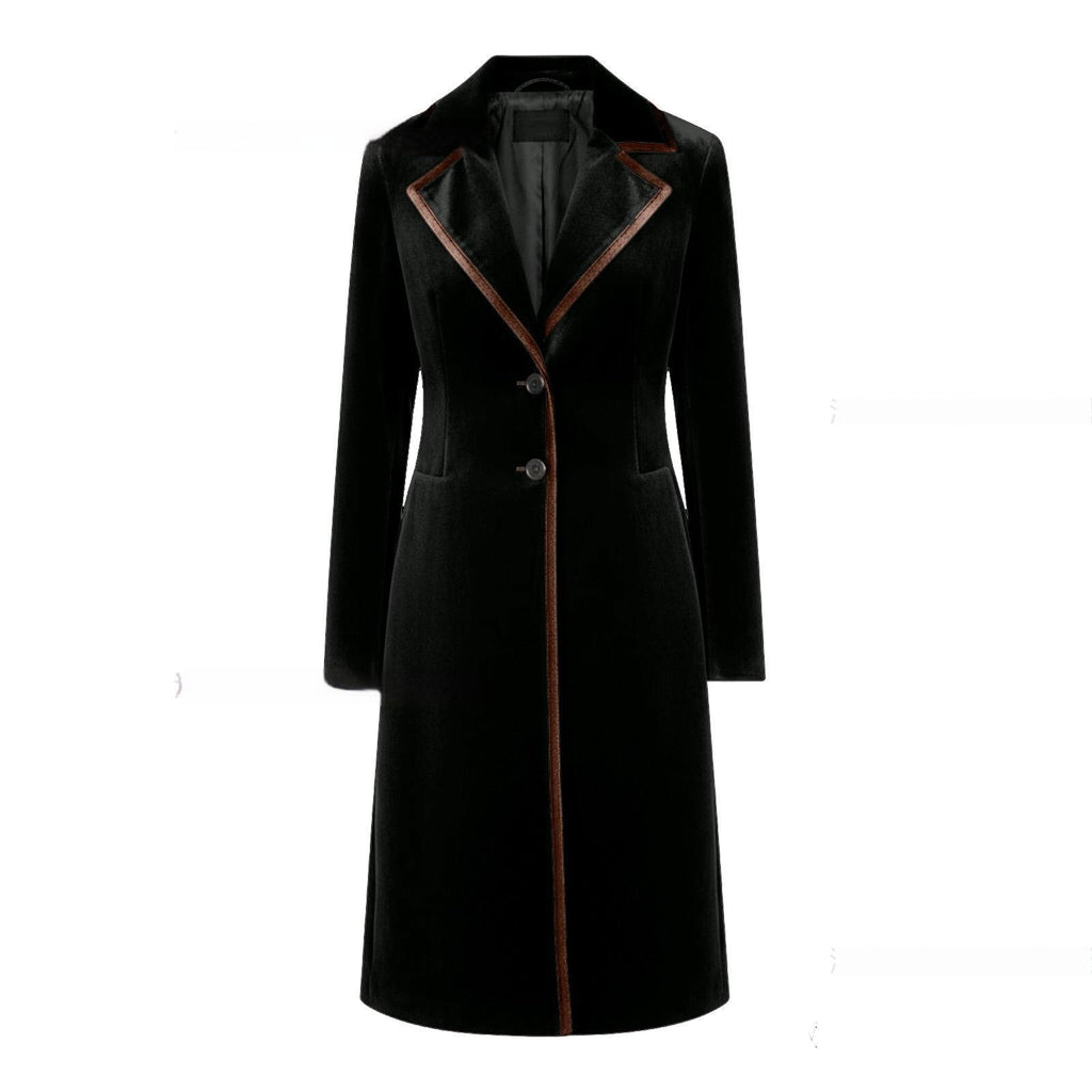 Stylish And Sophisticated Velvet Coat For Women