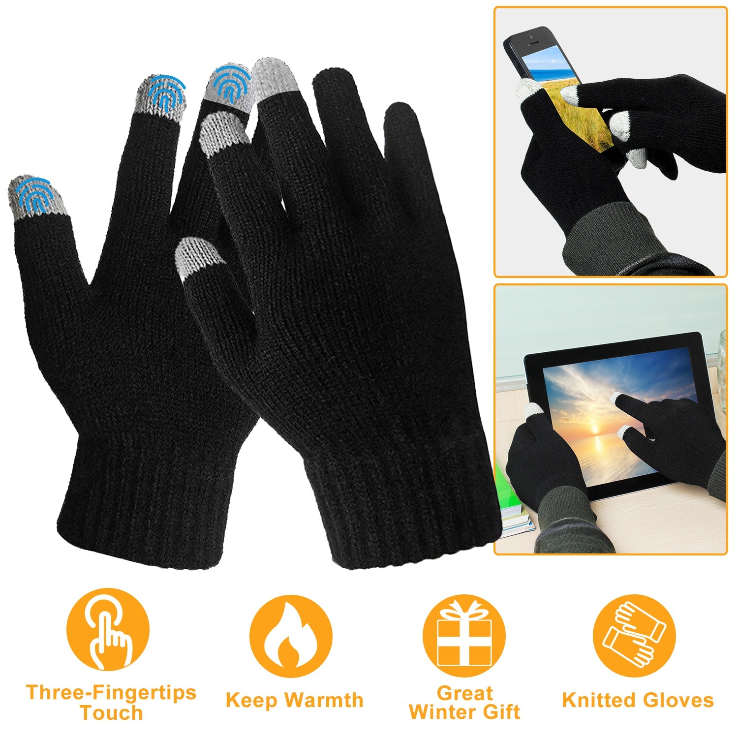 Touchscreen Knit Gloves product image