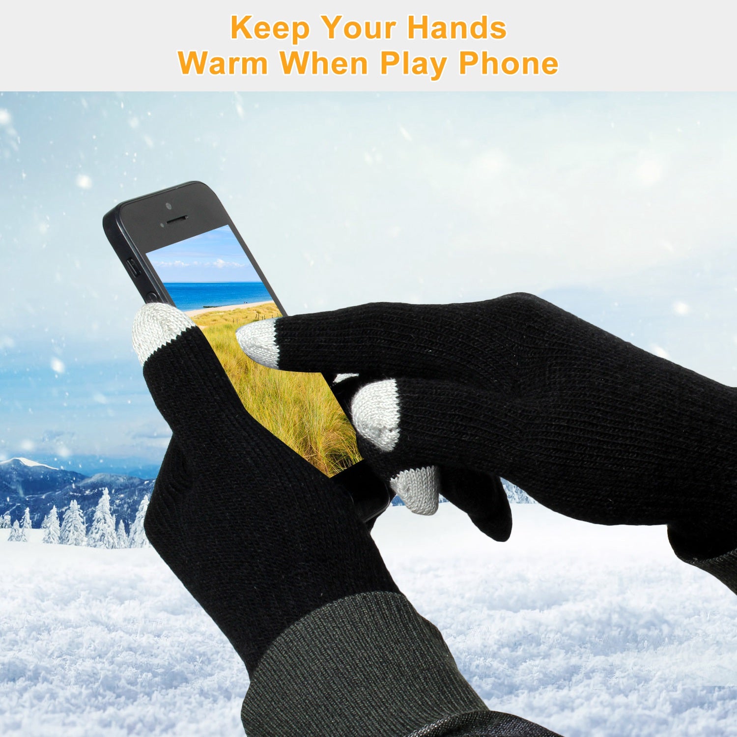 Touchscreen Knit Gloves product image