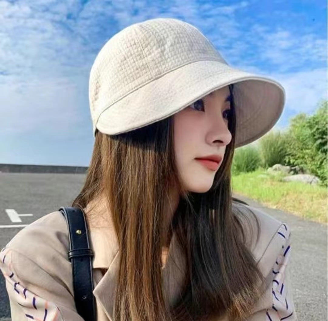 Waffle-Texture Sun Hat