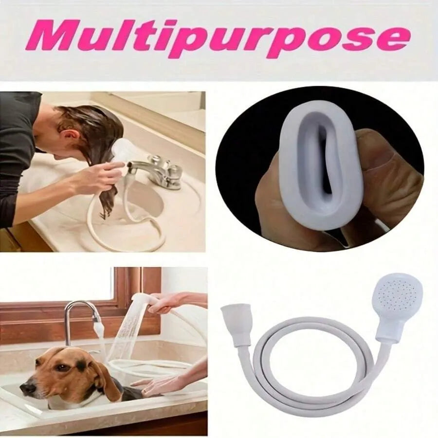 Portable Handheld Faucet Sprayer, Easy To Install Faucet Adapter, Shower Head For Shampooing And Pet Bathing, Durable ABS Material, Ideal For Home, Tr