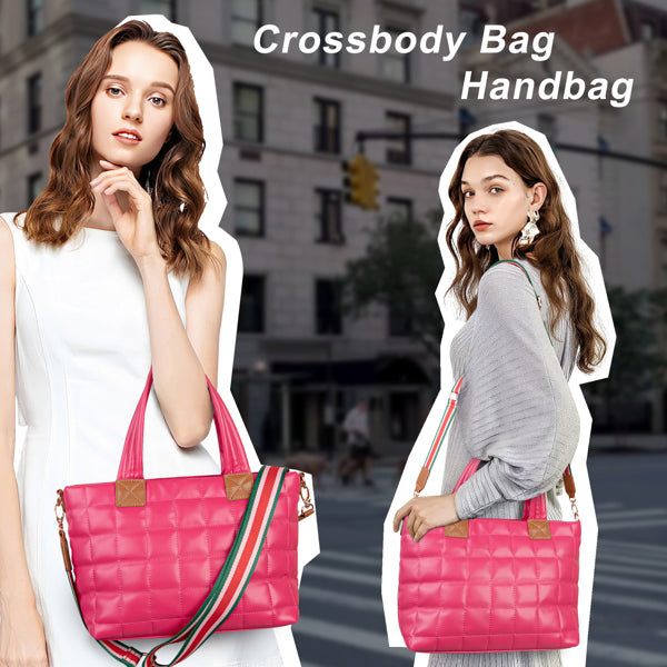 Quilted Puffer Tote Bag product image
