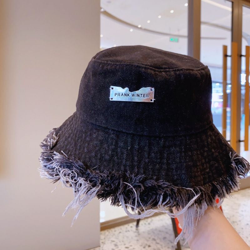 Distressed Denim Bucket Hat