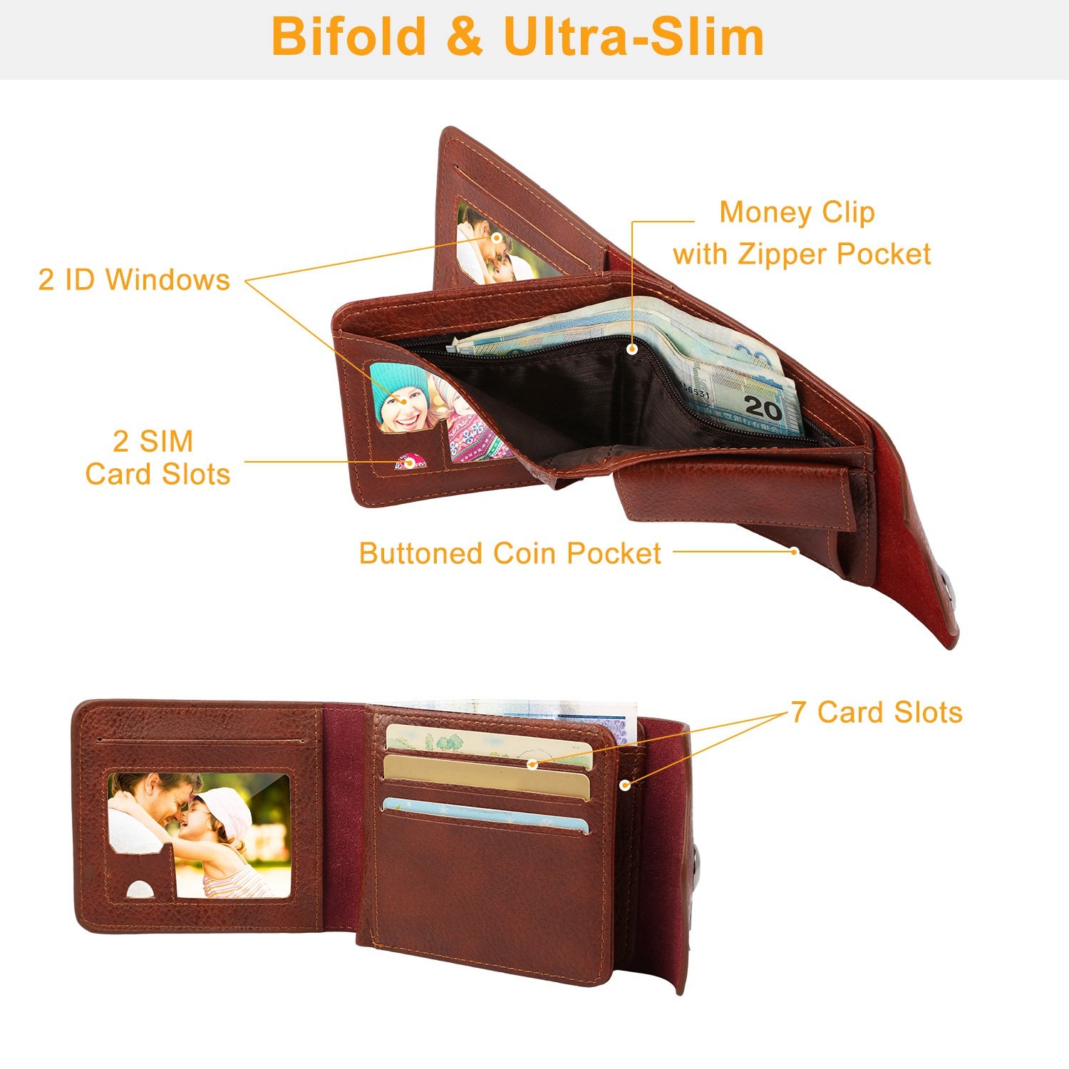 Double-ID Bifold Wallet product image