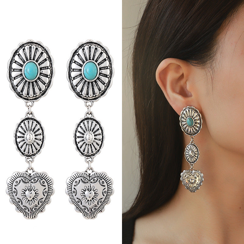 Semi-Precious Stone Beaded Earrings product image
