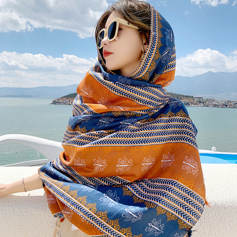 Ethnic Print Travel Scarf product image