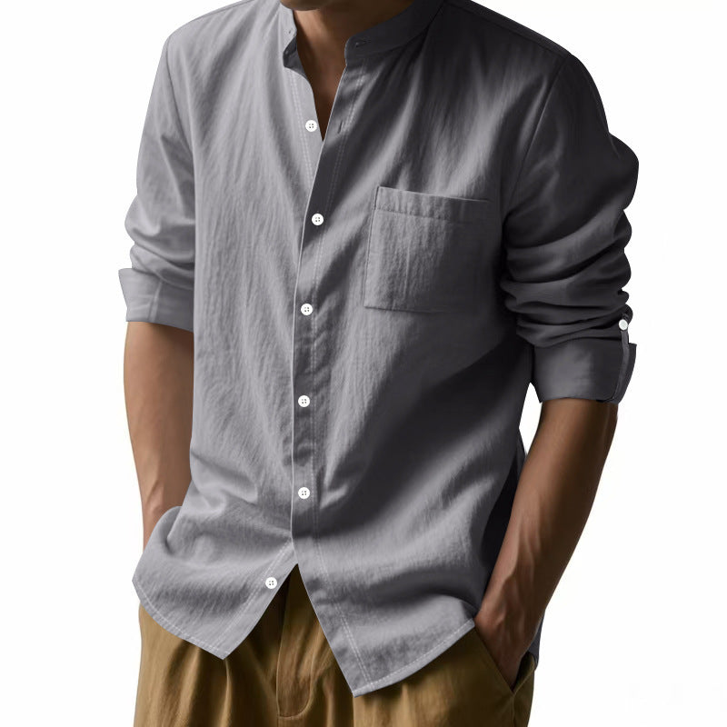 Stand-Collar Pocket Shirt product image