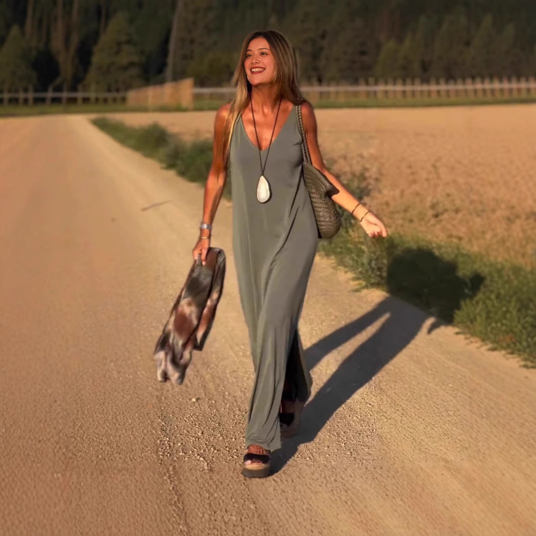 Female Sexy Trend V-neck Strap Dress