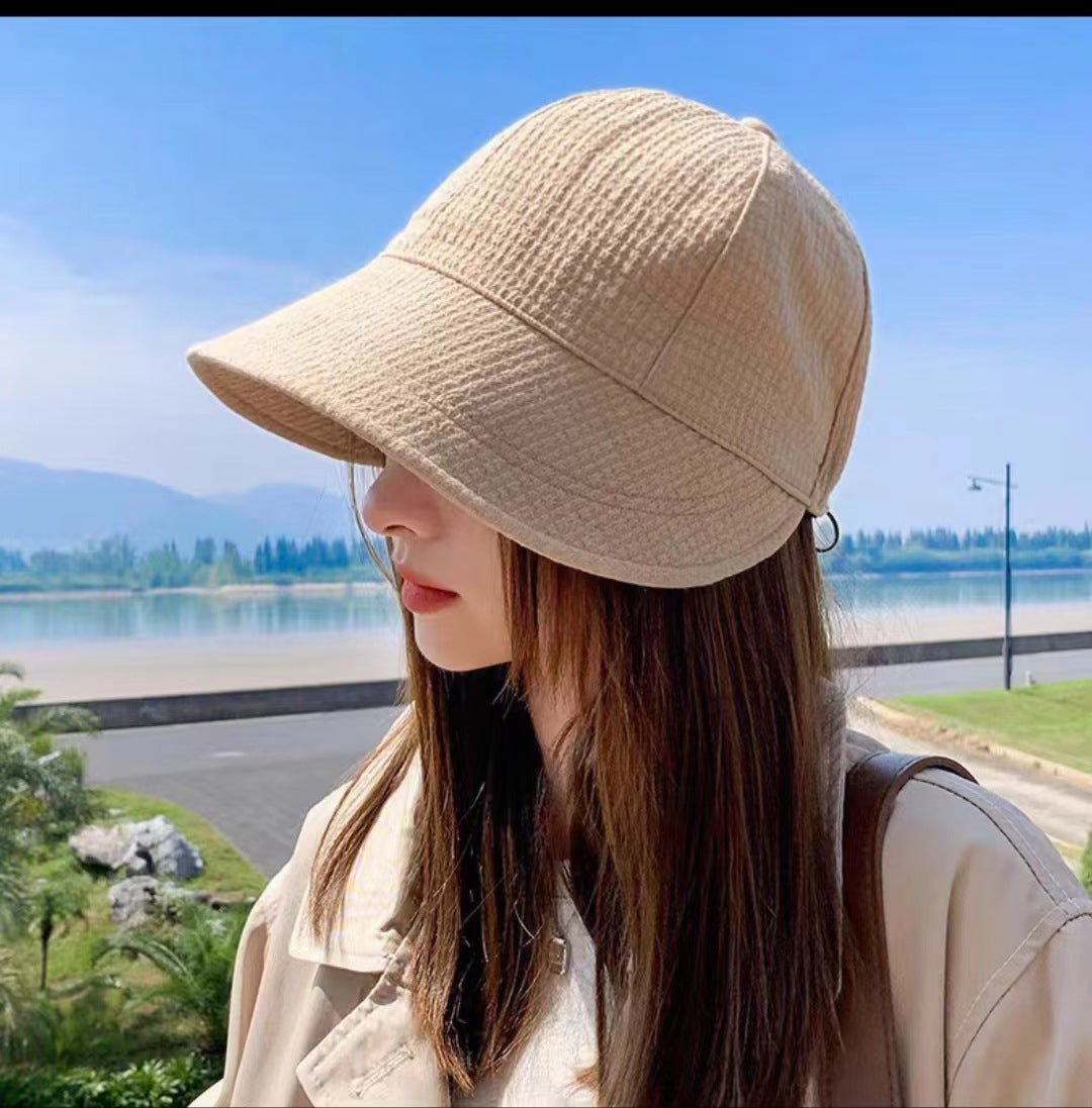 Waffle-Texture Sun Hat