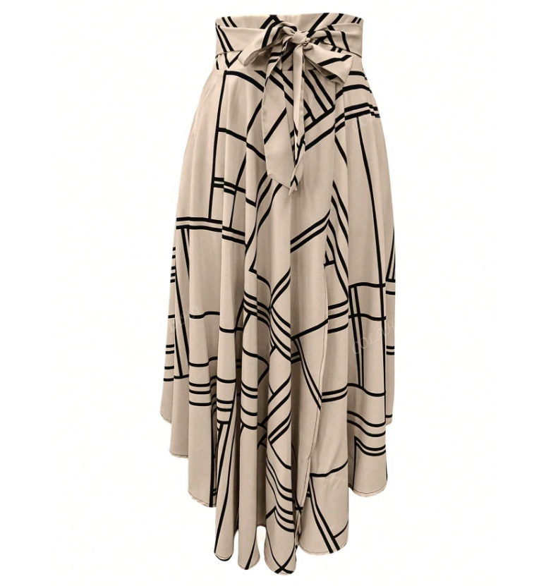 Women's Solid Color Simple Daily Slit Skirt