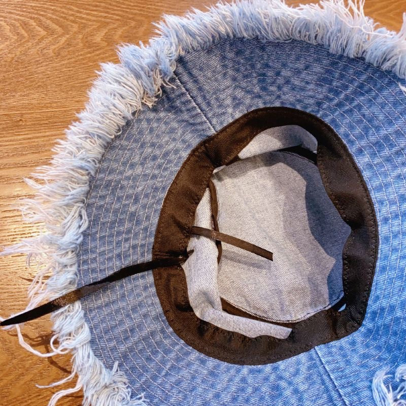 Distressed Denim Bucket Hat