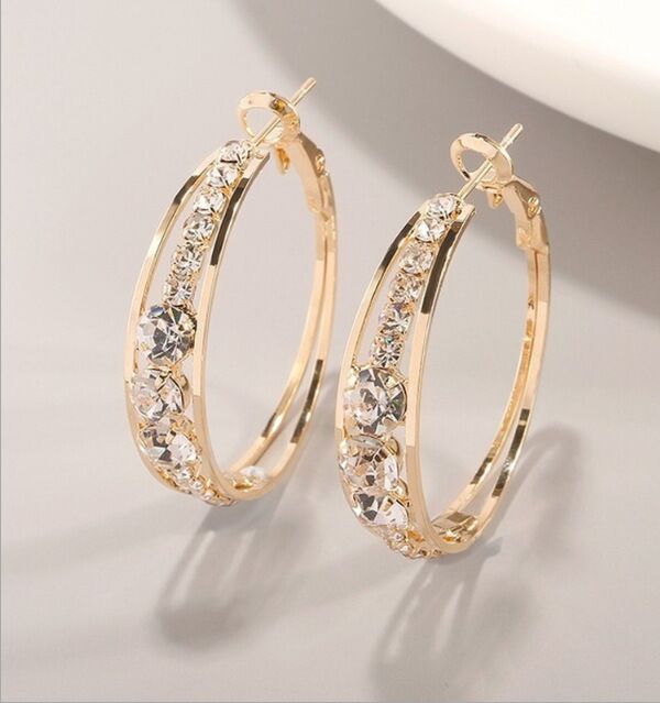 Air-Drill Mosaic Statement Earrings product image